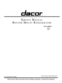 Dacor Bottom Mount Refrigerator