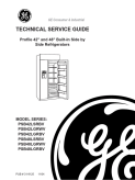 GE Profile 42 and 48 inch Built-In Side by Side Refrigerators Service Manual