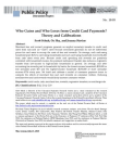 Who Gains and Who Loses from Credit Card Payments? Theory and Calibrations