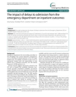 The impact of delays to admission from the emergency department on inpatient outcomes