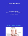 Carpal fractures