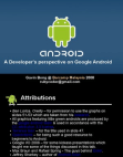Google Android - A developer's perspective