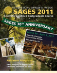 SAGES 2011 Advance Program