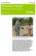 Whose Aid is it Anyway? Politicizing aid in conflicts and crises