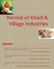 Khadi revival