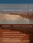 Geothermal Energy