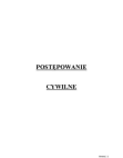 Postępowanie cywilne - skrypt