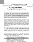 Project : Opportunities & Challenges in Education Sector in India