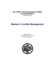 CONFLICT MANAGEMENT