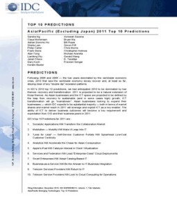 Asia/Pacific (Excluding Japan) Availability and Clustering Software 2010-2014 Forecast Simon Piff