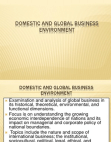 Business environment