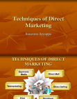 Techniques of Direct Marketing