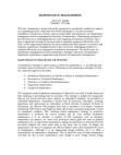 Maintanance management