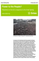 Power to the People? Reactions to the EU’s response to the Arab Spring