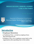 Employee Retention: Problems & Remedies   A Study of Uttar Pradesh