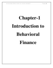 Investors Behavior In Stock Market