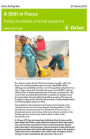 A Shift in Focus: Putting the interests of Somali people first