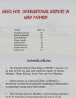 Need for Airport in Navi Mumbai