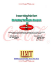 project report of Coca cola