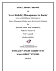 Asset Liability Management in Banks