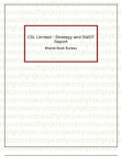 CSL Limited - Strategy and SWOT Report