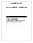 Case Study on Macro-Economics  