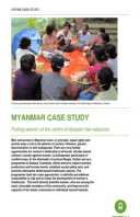 Myanmar Case Study: Putting women at the centre of disaster risk reduction