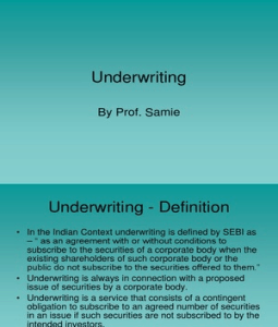 definition underwriting agreement